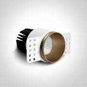 Black Led 12w Warm White 40deg 700ma 2-step Trimless Downlight Light SKU: 10112BTR/B/W - Toplightco