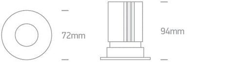 White Led 12w Warm White 38deg Ip20 700ma Dark Light One Light SKU:10112HA/W/W - Toplightco