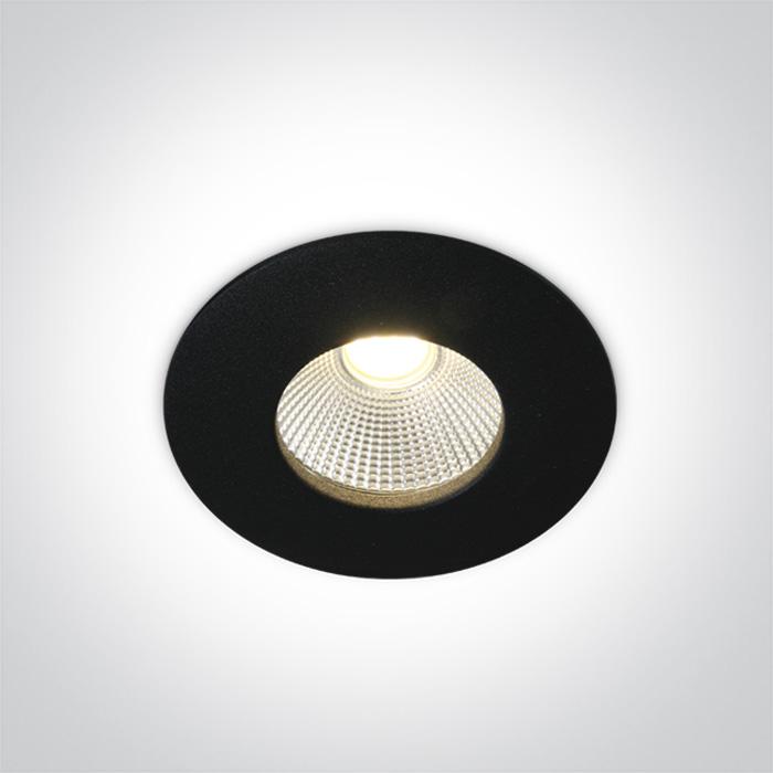 LED Spotlight Black Circular Warm White LED Outdoor 1100lm Die Cast One Light SKU:10112P/B/W - Toplightco