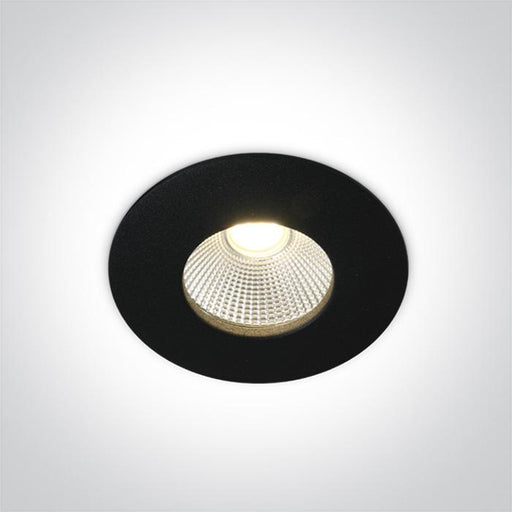 LED Spotlight Black Circular Warm White LED Outdoor 1100lm Die Cast One Light SKU:10112P/B/W - Toplightco