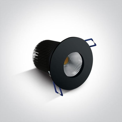 LED Spotlight Black Circular Warm White LED Outdoor 1100lm Die Cast One Light SKU:10112P/B/W - Toplightco