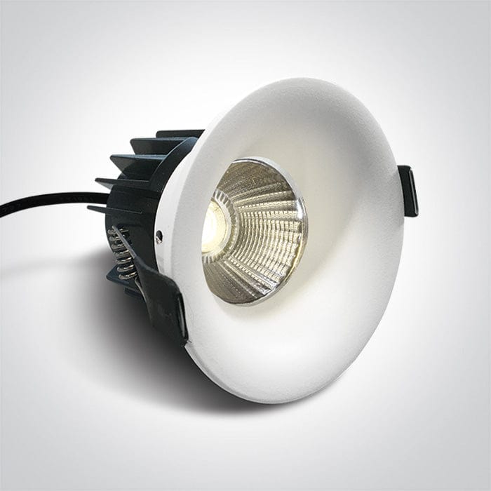 White 12W Low Glare LED recessed spotlight with interchangeable ring.
Ring must be ordered separately.
Requires 700mA driver.


 One Light SKU:10112R/W/W