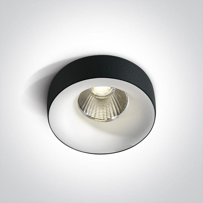 Black Recessed classic MR16 with GU5,3 lampholder. One Light SKU:10105X/B