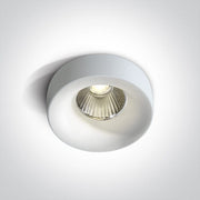 White 12W Low Glare LED recessed spotlight with interchangeable ring.
Ring must be ordered separately.
Requires 700mA driver.


 One Light SKU:10112R/W/W