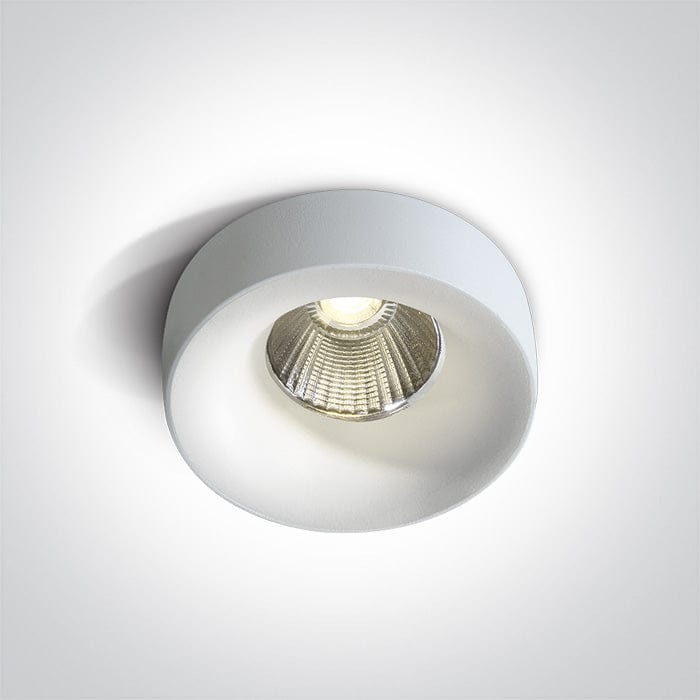 White 12W Low Glare LED recessed spotlight with interchangeable ring.
Ring must be ordered separately.
Requires 700mA driver.


 One Light SKU:10112R/W/W