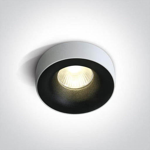 LED Spotlight Black Circular Warm White LED 1100lm Die Cast One Light SKU:10112R/B/W - Toplightco