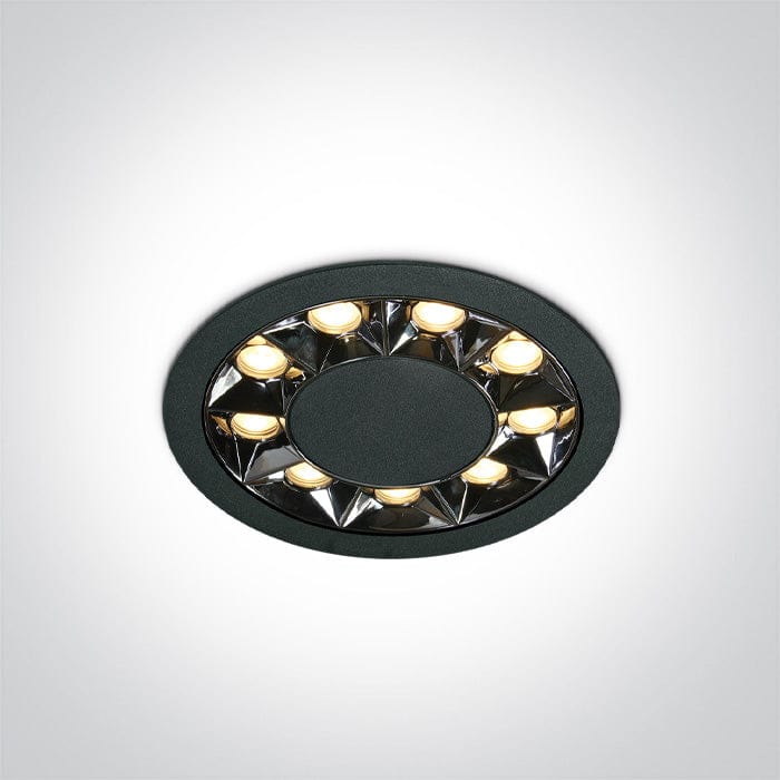 Black 12W Recessed spotlight, IP20.

Complete with 300mA driver.

 One Light SKU:10112X/B/W