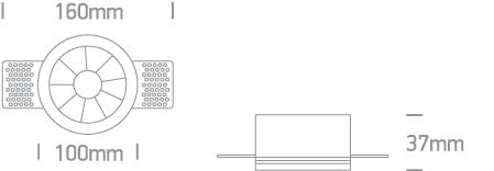 White 12W Trimless recessed spotlight, IP20.

Complete with 300mA driver.

 One Light SKU:10112XTR/W/W