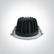 LED Downlight White Circular Warm White LED built in 1275lm 15W Die Cast One Light SKU:10115CA/W/W - Toplightco