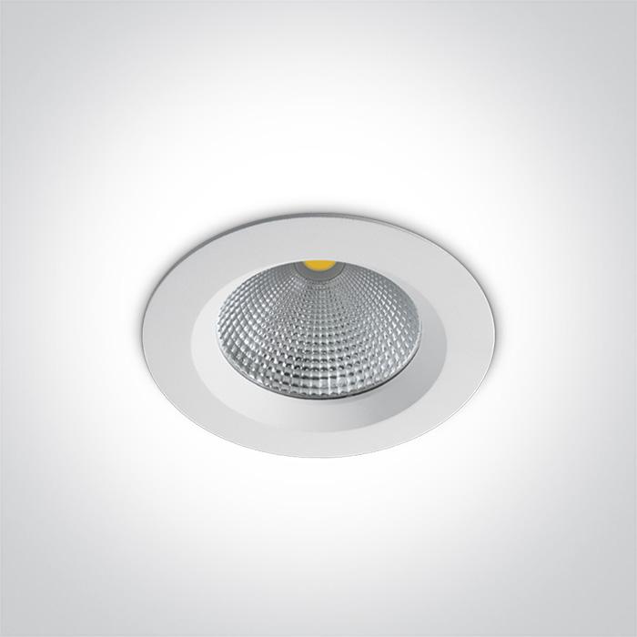 LED Downlight White Circular Warm White LED built in 1275lm 15W Die Cast One Light SKU:10115CA/W/W - Toplightco