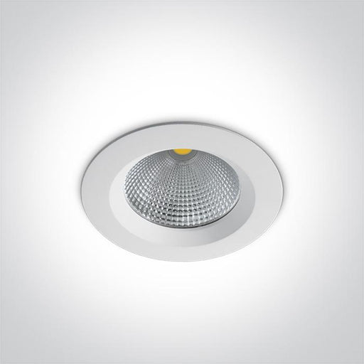 LED Downlight White Circular Cool White LED built in 1275lm 15W Die Cast One Light SKU:10115CA/W/C - Toplightco