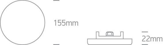 LED Downlight White Circular Warm White LED Outdoor LED built in 1200lm 15W Die Cast One Light SKU:10115CF/W - Toplightco