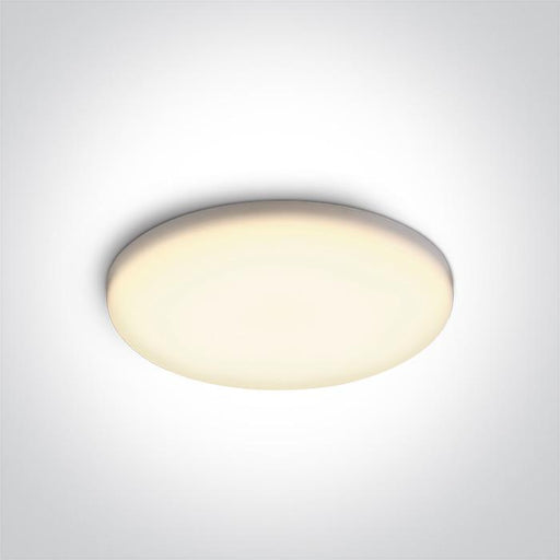 LED Downlight White Circular Warm White LED Outdoor LED built in 1200lm 15W Die Cast One Light SKU:10115CF/W - Toplightco