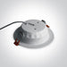 LED Downlight White Circular Cool White LED built in 1100lm 15W Aluminium One Light SKU:10115T/W/C - Toplightco