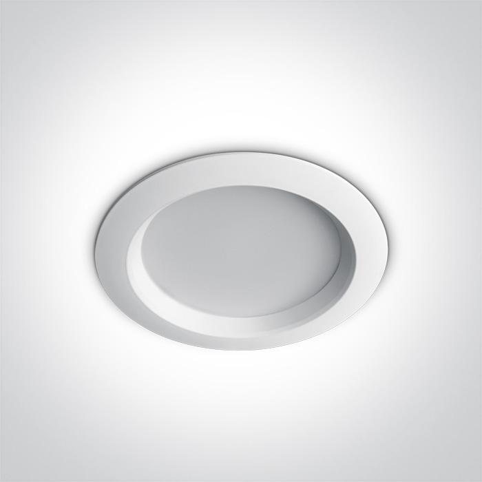 LED Downlight White Circular Warm White LED built in 1050lm 15W Aluminium One Light SKU:10115T/W/W - Toplightco