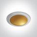 LED Downlight White-Brass Circular Warm White LED built in 800lm 16W Die Cast One Light SKU:10116FD/W/BS - Toplightco