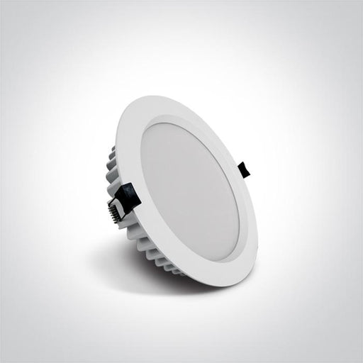 LED Downlight White Circular Cool White LED Outdoor LED built in 1400lm 18W Die Cast One Light SKU:10118B/W/C - Toplightco