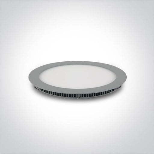 LED Downlight Grey Circular Warm White LED built in 1080lm 18W Die Cast One Light SKU:10118FA/G/W - Toplightco
