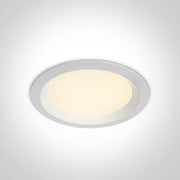 LED Downlight White Circular Daylight - Cool White - Warm White LED built in 1500lm 20W Die Cast One Light SKU:10120UV/W - Toplightco