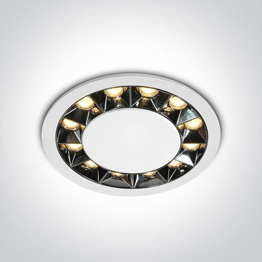 White 20W Recessed spotlight, IP20.

Complete with 450mA driver.

 One Light SKU:10120X/W/W