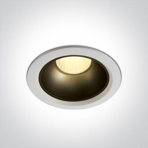 LED Spotlight White Circular Warm White LED built in 1600lm 20W Die Cast + Plastic One Light SKU:10120Z/W/W - Toplightco