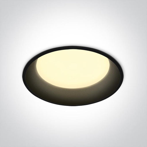 LED Downlight Black Circular Cool White LED built in 1870lm 22W Die Cast One Light SKU:10122D/B/C - Toplightco