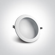 LED Downlight White Circular Cool White LED built in 1550lm 22W Die Cast One Light SKU:10122FD/W/C - Toplightco