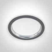 LED Downlight Grey Circular Cool White LED built in 1550lm 24W Aluminium One Light SKU:10124/G/C - Toplightco