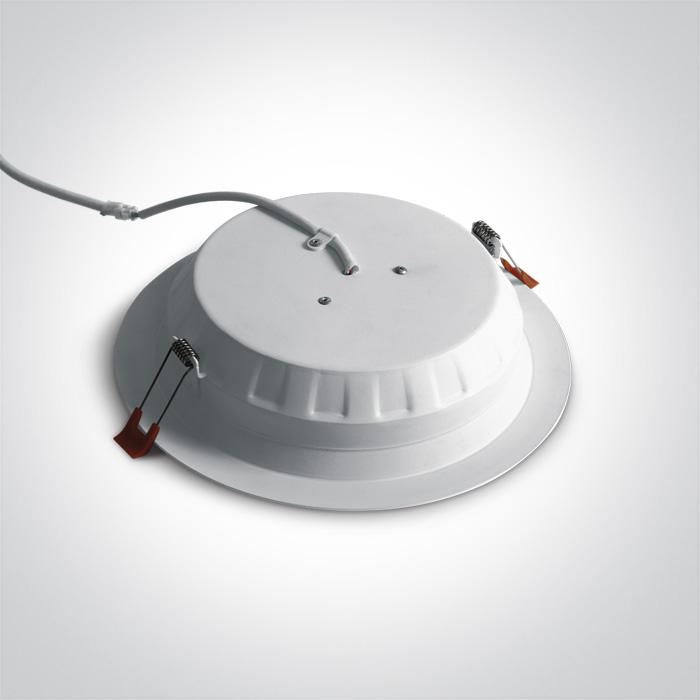 LED Downlight White Circular Warm White LED built in 1700lm 24W Aluminium One Light SKU:10124T/W/W - Toplightco