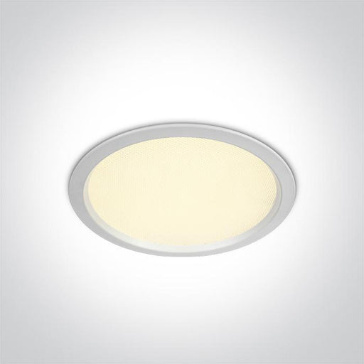 LED Downlight White Circular Warm White LED built in 1800lm 24W Die Cast One Light SKU:10124U/W/W - Toplightco