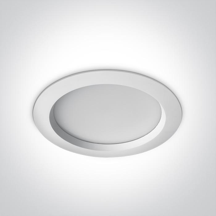 LED Downlight White Circular Cool White LED Outdoor LED built in 2000lm 25W Die Cast One Light SKU:10125B/W/C - Toplightco