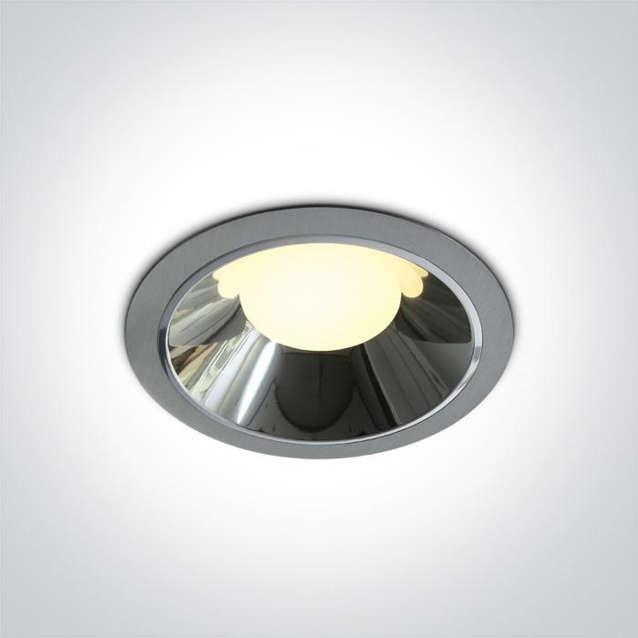 LED Downlight Aluminium Circular Warm White LED built in 2300lm 30W Aluminium One Light SKU:10130A/AL/W - Toplightco