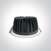 LED Downlight White Circular Warm White LED built in 2700lm 30W Die Cast One Light SKU:10130CA/W/W - Toplightco