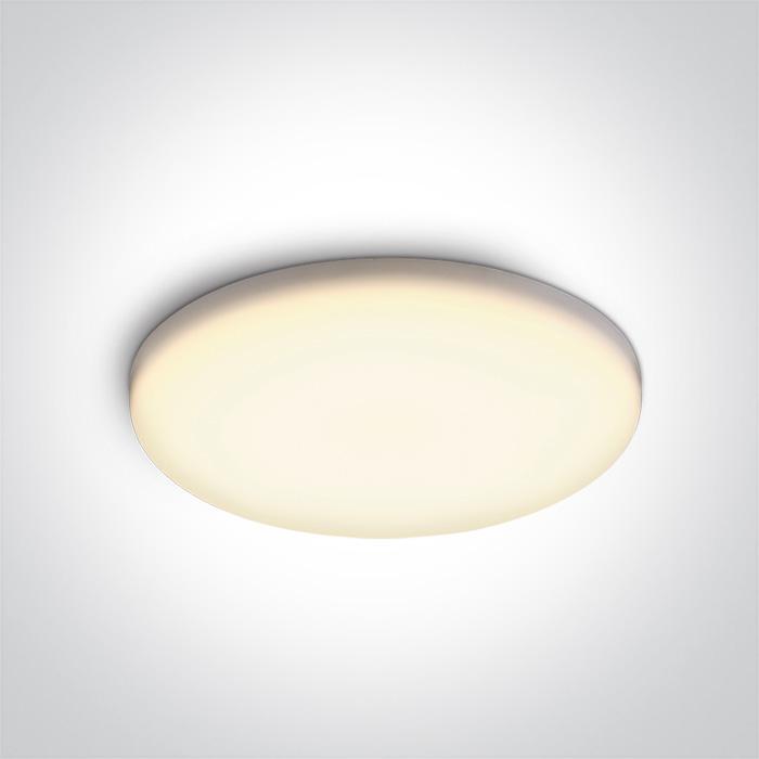 LED Downlight White Circular Warm White LED Outdoor LED built in 2400lm 30W Die Cast One Light SKU:10130CF/W - Toplightco