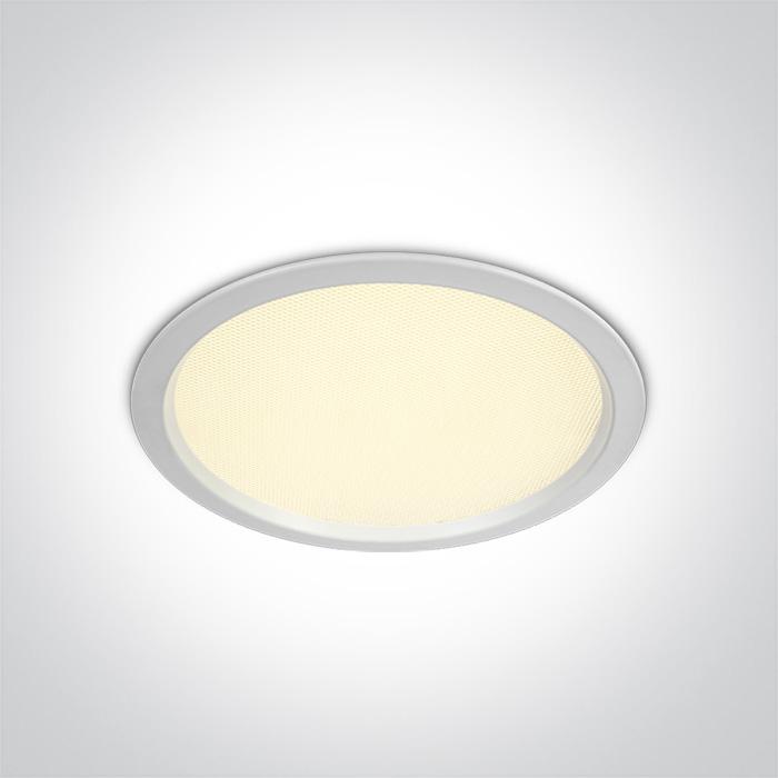 LED Downlight White Circular Warm White LED built in 2250lm 30W Die Cast One Light SKU:10130U/W/W - Toplightco