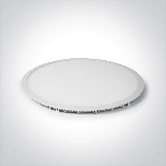 LED Downlight White Circular Cool White LED 4000lm Die Cast One Light SKU:10148PE/W/C - Toplightco