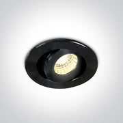 LED Spotlight Black Circular Warm White LED 270lm@700mA Aluminium One Light SKU:11103B/B/W - Toplightco