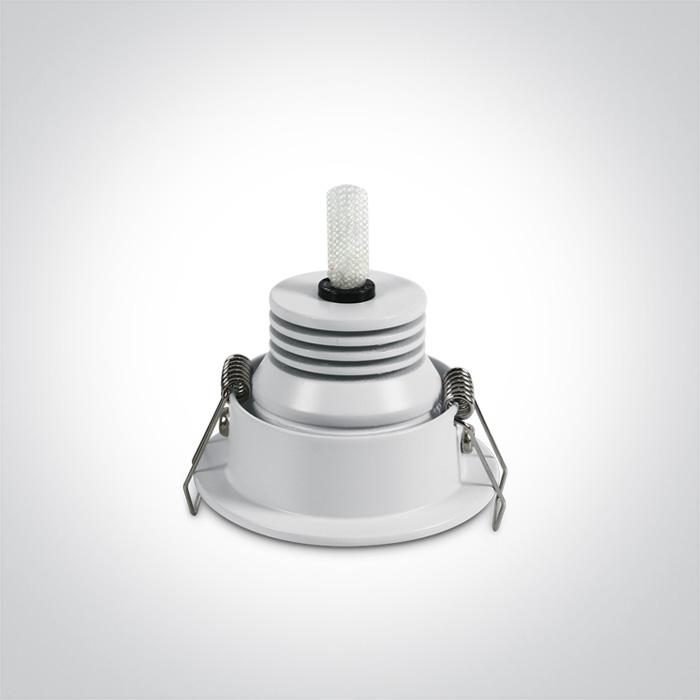 LED Spotlight White Circular Warm White LED 200lm@700mA Aluminium One Light SKU:11103B/W/W - Toplightco