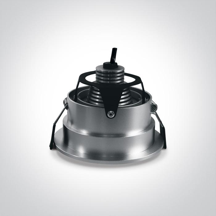 LED Spotlight Grey Circular Warm White LED 135lm Aluminium One Light SKU:11103D/G/W - Toplightco