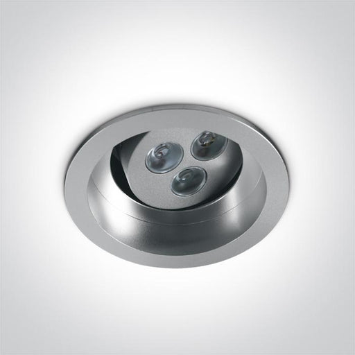 LED Spotlight Grey Circular Warm White LED 135lm Aluminium One Light SKU:11103D/G/W - Toplightco