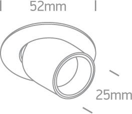 LED Spotlight White Circular Warm White LED 280lm Aluminium One Light SKU:11103M/W/W - Toplightco