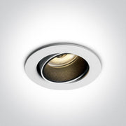 LED Spotlight White Circular Warm White LED 400lm@5W Aluminium One Light SKU:11104K/W/W - Toplightco