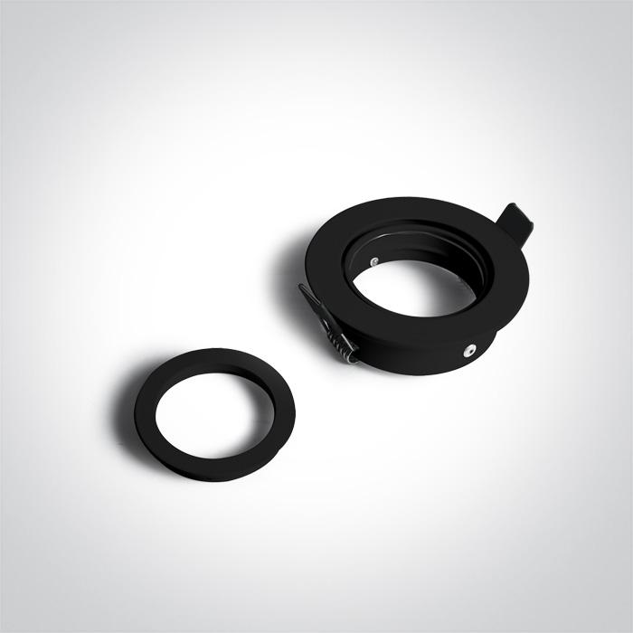 LED Spotlight Black Circular Replaceable lamp 50W Aluminium One Light SKU:11105A1/B - Toplightco