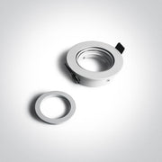 LED Spotlight White Circular Replaceable lamp 50W Aluminium One Light SKU:11105A1/W - Toplightco