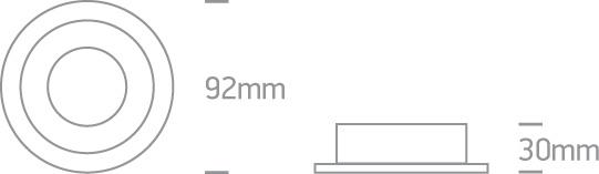 LED Spotlight Aluminium Circular Replaceable lamp 50W Aluminium One Light SKU:11105ABG/AL - Toplightco