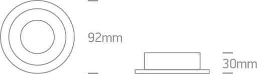 LED Spotlight Aluminium Circular Replaceable lamp 50W Aluminium One Light SKU:11105ABG/AL - Toplightco