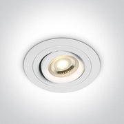 LED Spotlight White Circular Replaceable lamp 50W Aluminium One Light SKU:11105ABG/W - Toplightco