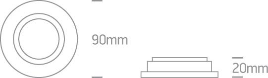 LED Spotlight Aluminium Circular Natural Aluminium One Light SKU:11105AC/AL - Toplightco