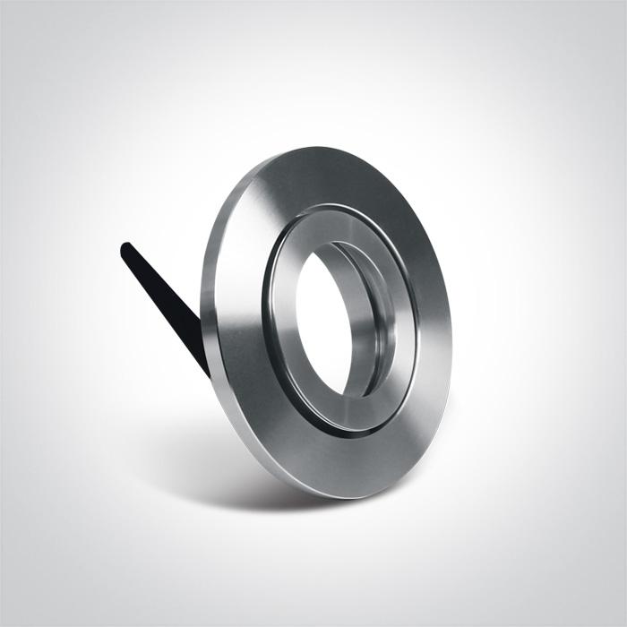 LED Spotlight Aluminium Circular Natural Aluminium One Light SKU:11105AC/AL - Toplightco