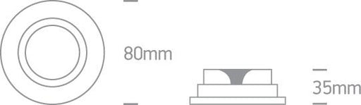 LED Spotlight Aluminium Circular Natural Aluminium One Light SKU:11105AL/AL - Toplightco